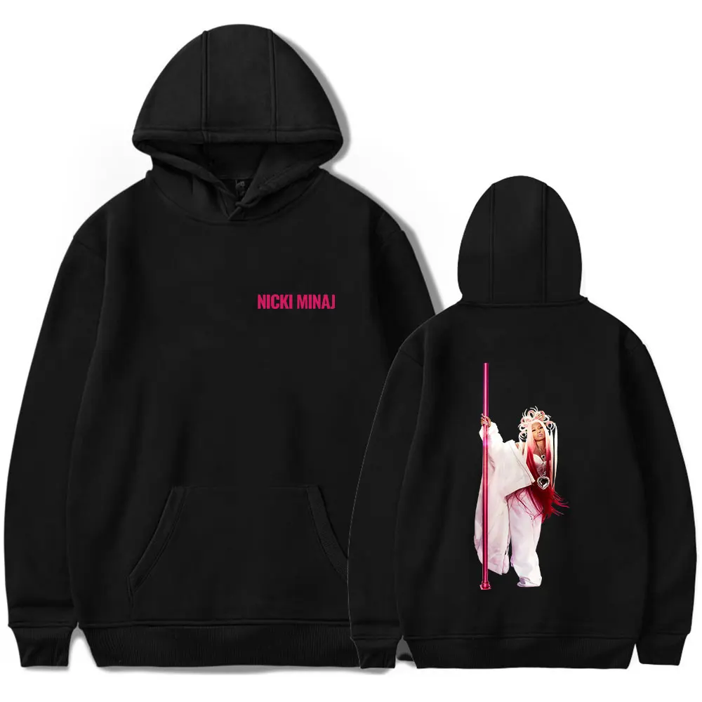 new in hoodies Men's Hoodie Nicki Minaj Hoodies Pink Friday 2 Album Rapper Merch Print Men women Casual Streetwear y2k Clothes