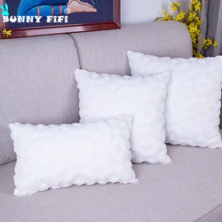 Minimalist Style Plush Embroidered Cushion Cases Warm Velvet Pillow Cover 45x45cm Decorative Pillow for Sofa Bedroom Living Room