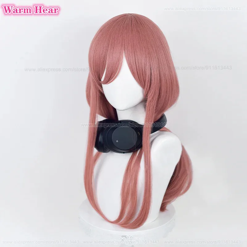 Nakano Miku Cosplay Anime COS 58cm Dark Pink Heat Resistant Hair Wigs +Wig Cap view 4