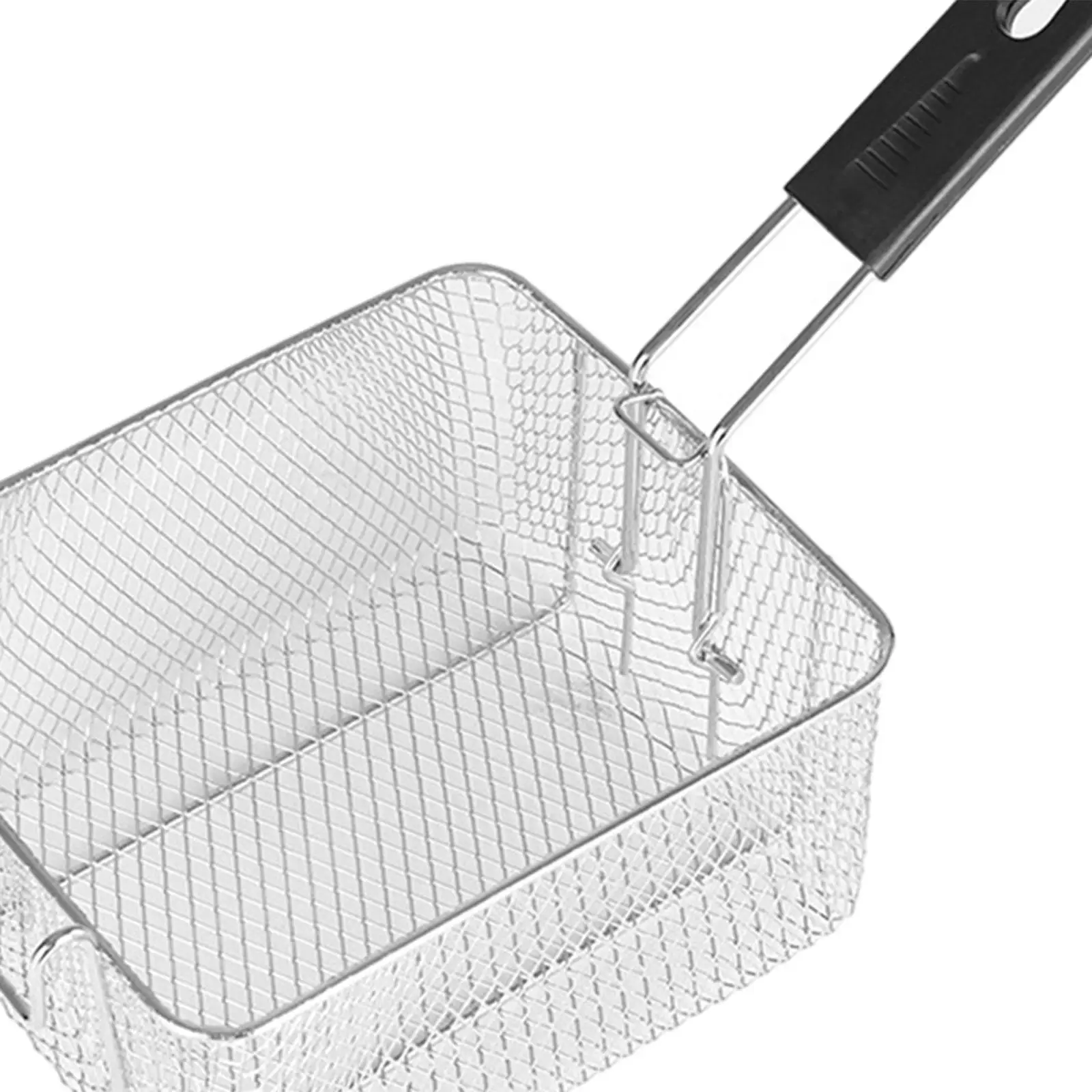 Fryer Basket Hanging Cooking Tool French Fries Basket Square Fryer Basket for Chips Onion Rings Chicken Wing Kitchen Home