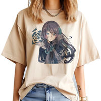 Ado t-shirt female graphic 80s korean clothes anime University shirt 2000s anime kawaii korean clothes aesthetic Psychedelic