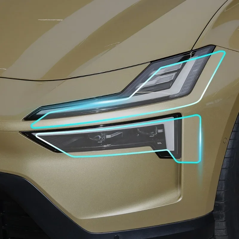 

For Polestar 4 2024 2025 Headlight A B Pillars Anti-Scratch Protective TPU Car Sticker Paint Protection Film PPF Transparent