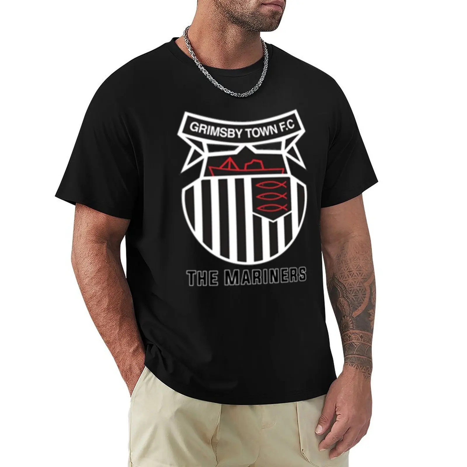 Grimsby Town [the mariners] T-Shirt rapper graphic tees kawaii clothes vintage clothes quick-drying Short sleeve tee men