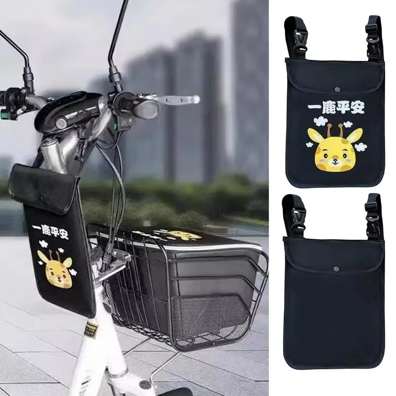 Handlebar Bag Waterproof Ebike Front Frame Pouch Ebike Hangable Storage Organizer With Adjustable Straps Cycling Accessories For