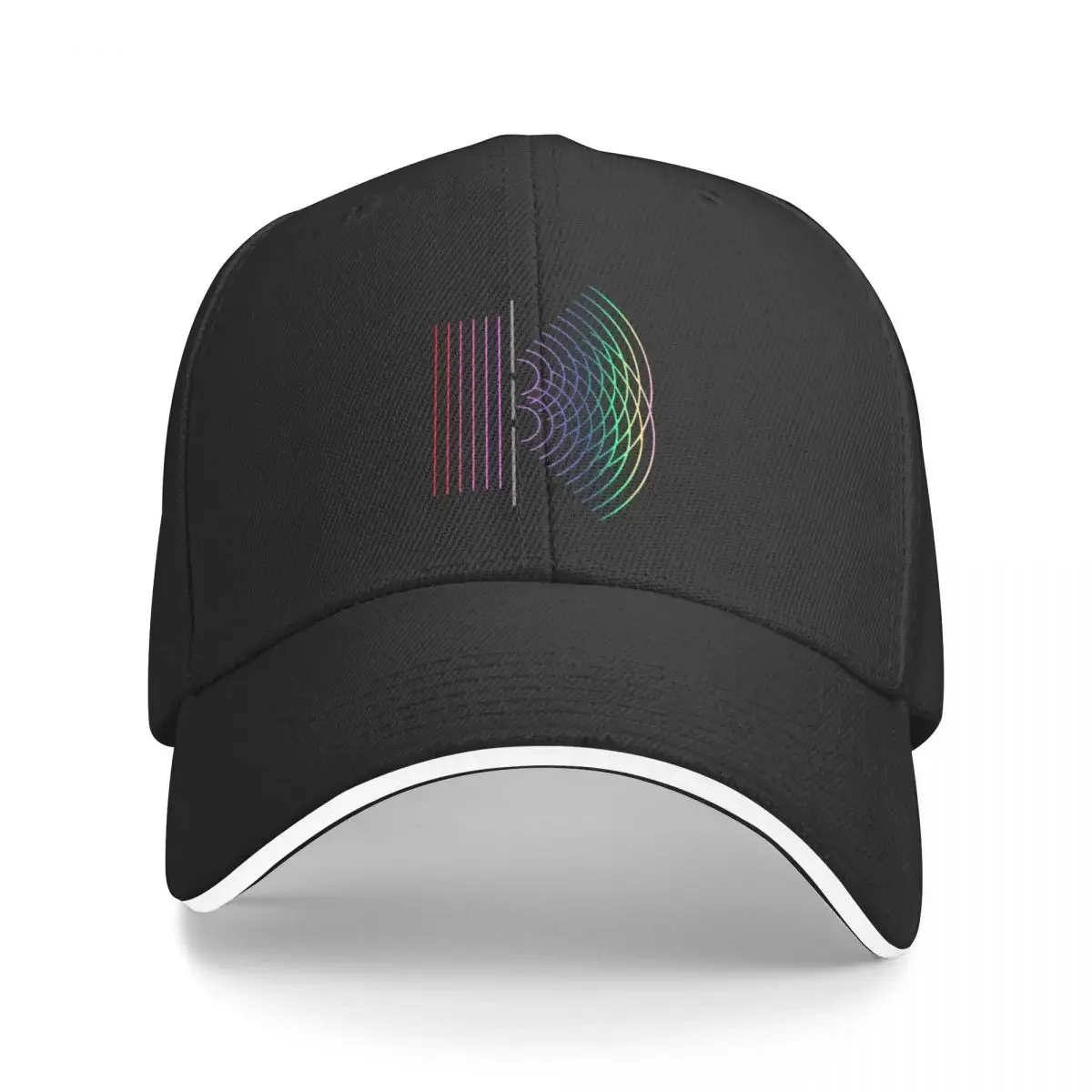 Double Slit Light Wave Particle Science Illustration For Light Scientists Students And Teachers Of General Relativi Baseball Cap