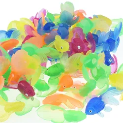 10pcs Baby Bath Toys Soft Rubber Simulation Mini Goldfish Kids Toys Water Play Beach Toy Educational Learning Toys for Children