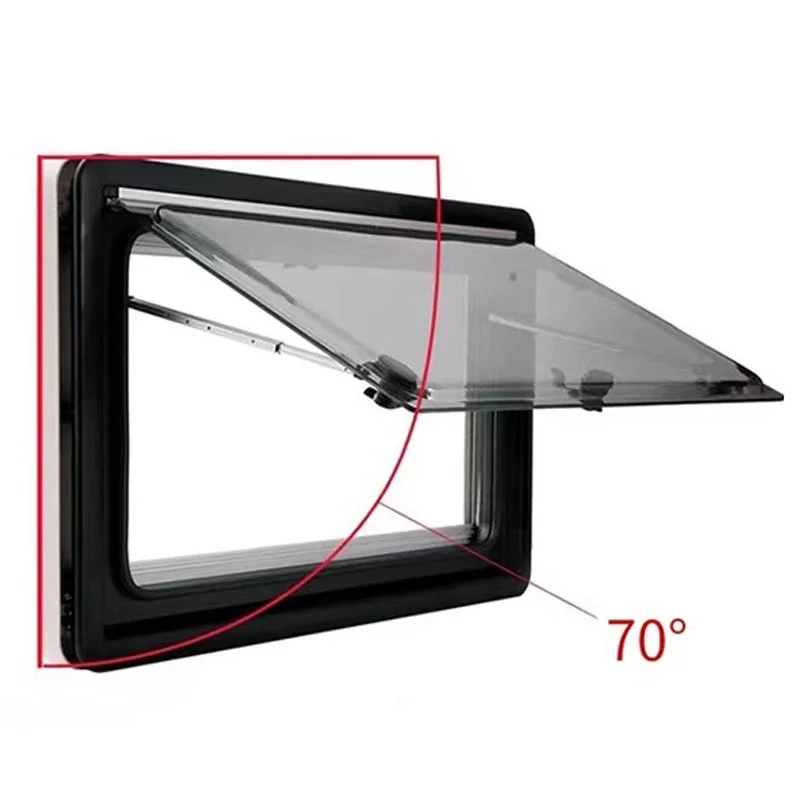 

RV modified windows, RV trailers, RV window modification accessories, double-layer acrylic glass with insect-proof net