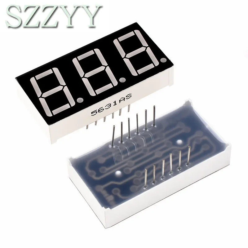 1 Buah Layar LED 0.56 Inci 7 Segmen 1 Bit/2 Bit/3 Bit/4 Bit Digit Tabung Merah Katoda Umum/Anoda Digital 0.56 Inci Led 7 Segmen