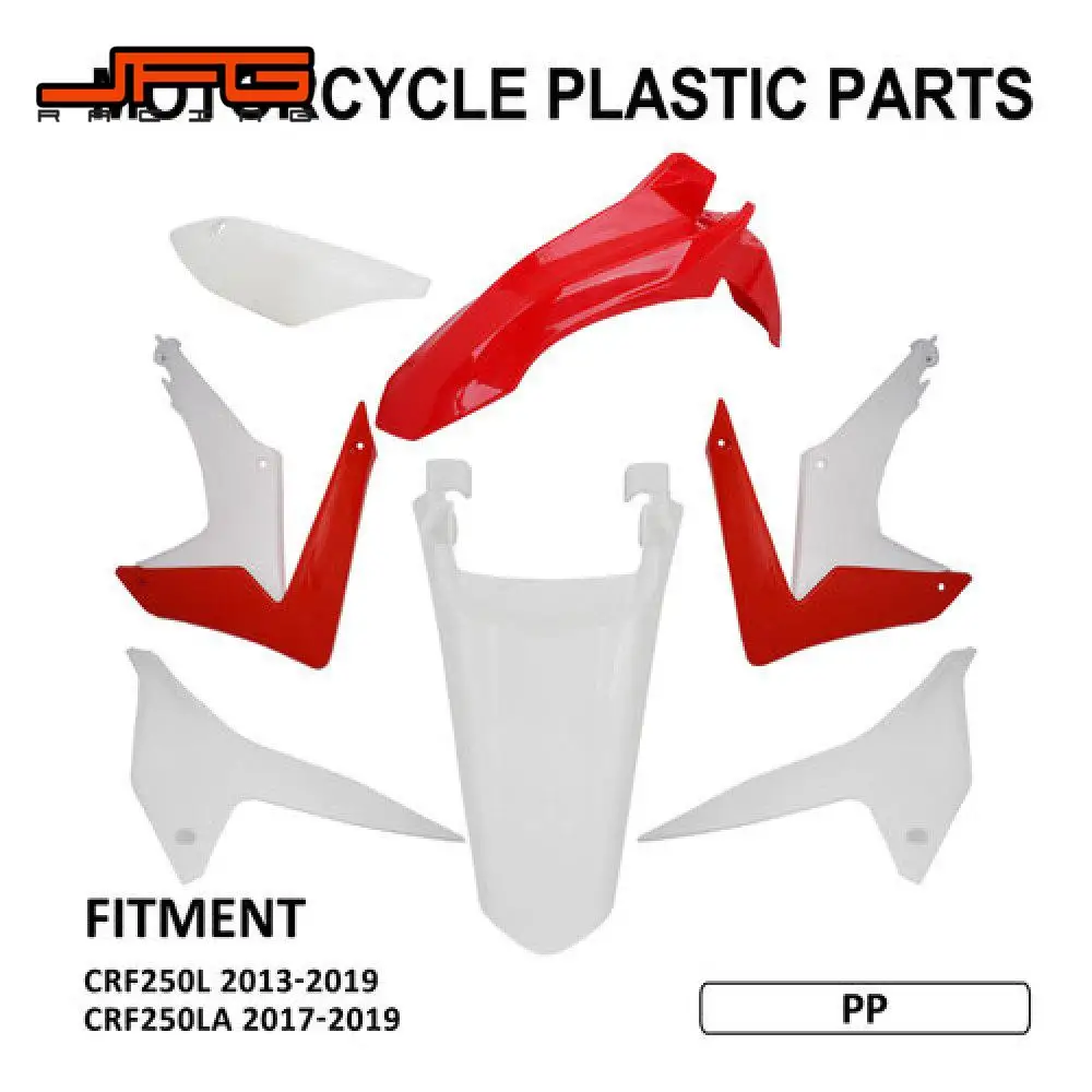 Motorcycle Accessories PP Plastic Cover Mudguard Plastic Body Set Durable For HONDA CRF250L 2013-2019 CRF250LA 2017 2018 2019