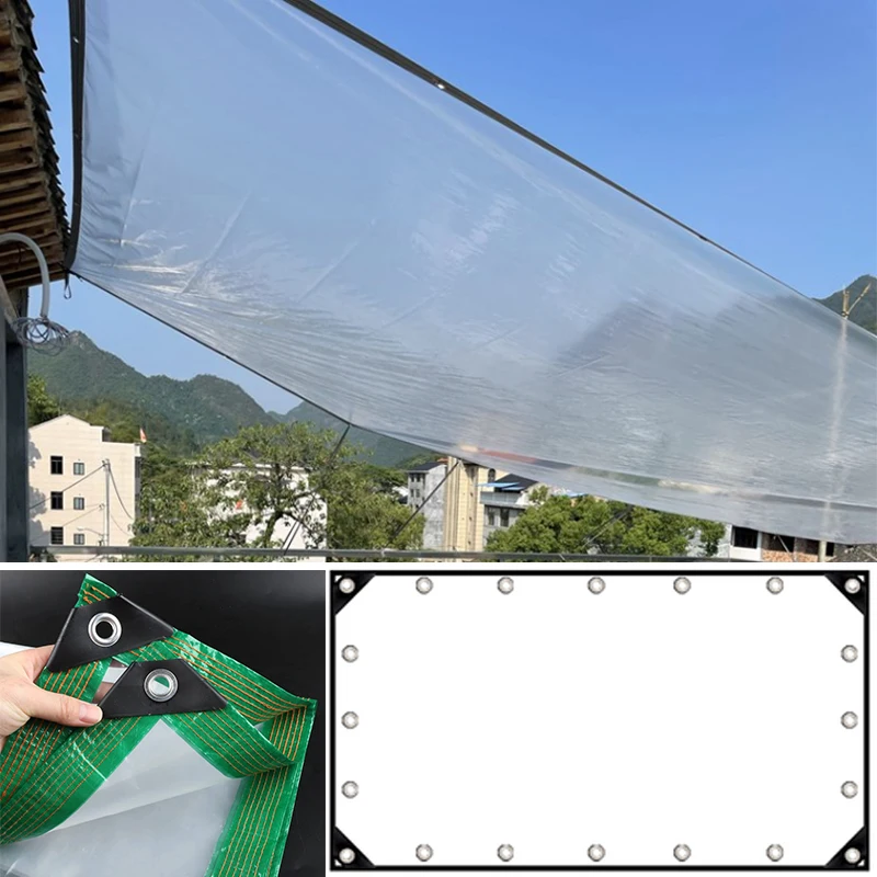 

0.1mm PE Rainproof Cloth Home Window Windproof Keep Warm Film Balcony Succulent Plant Waterproof Cover Transparent Tarpaulin