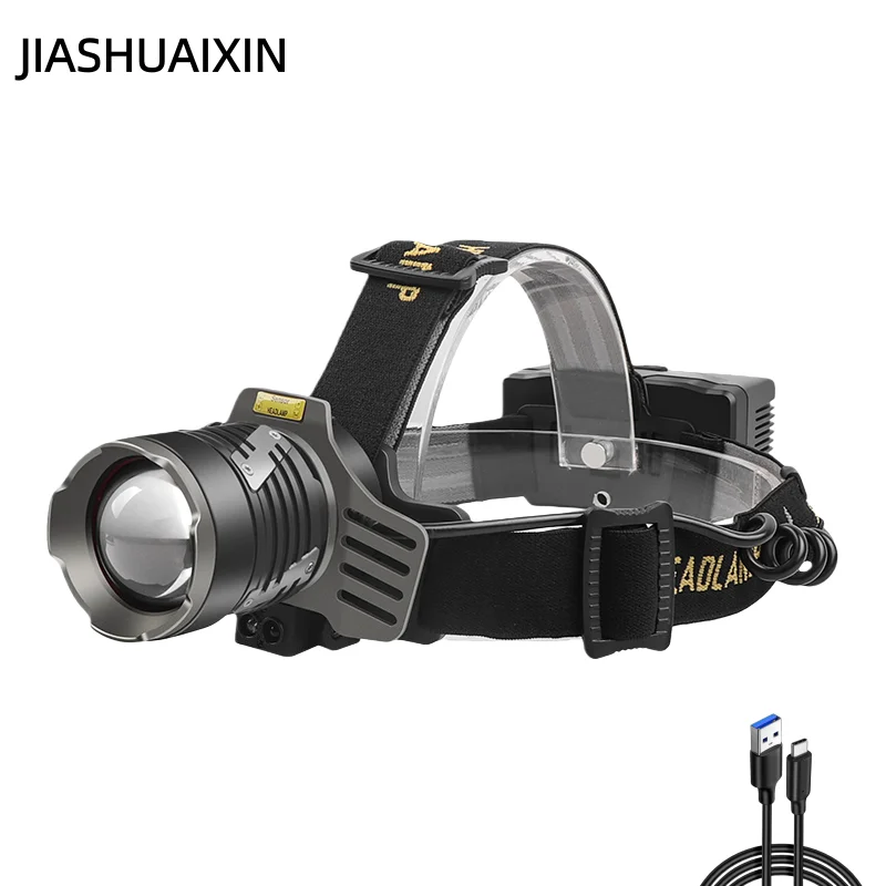 

Индукционный налобный фонарь, мощное зарядное устройство, ультраяркий налобный фонарь для рыбалки на открытом воздухе с длительным временем автономной работы