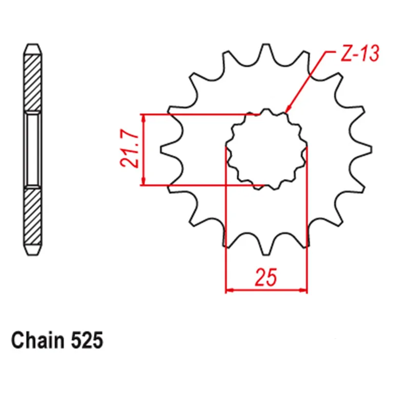 LOPOR 525 CNC 15T/47T Front Rear Chain set Motorcycle Sprocket for Suzuki DL650 DL 650 A V-Strom Touring XT 07-20