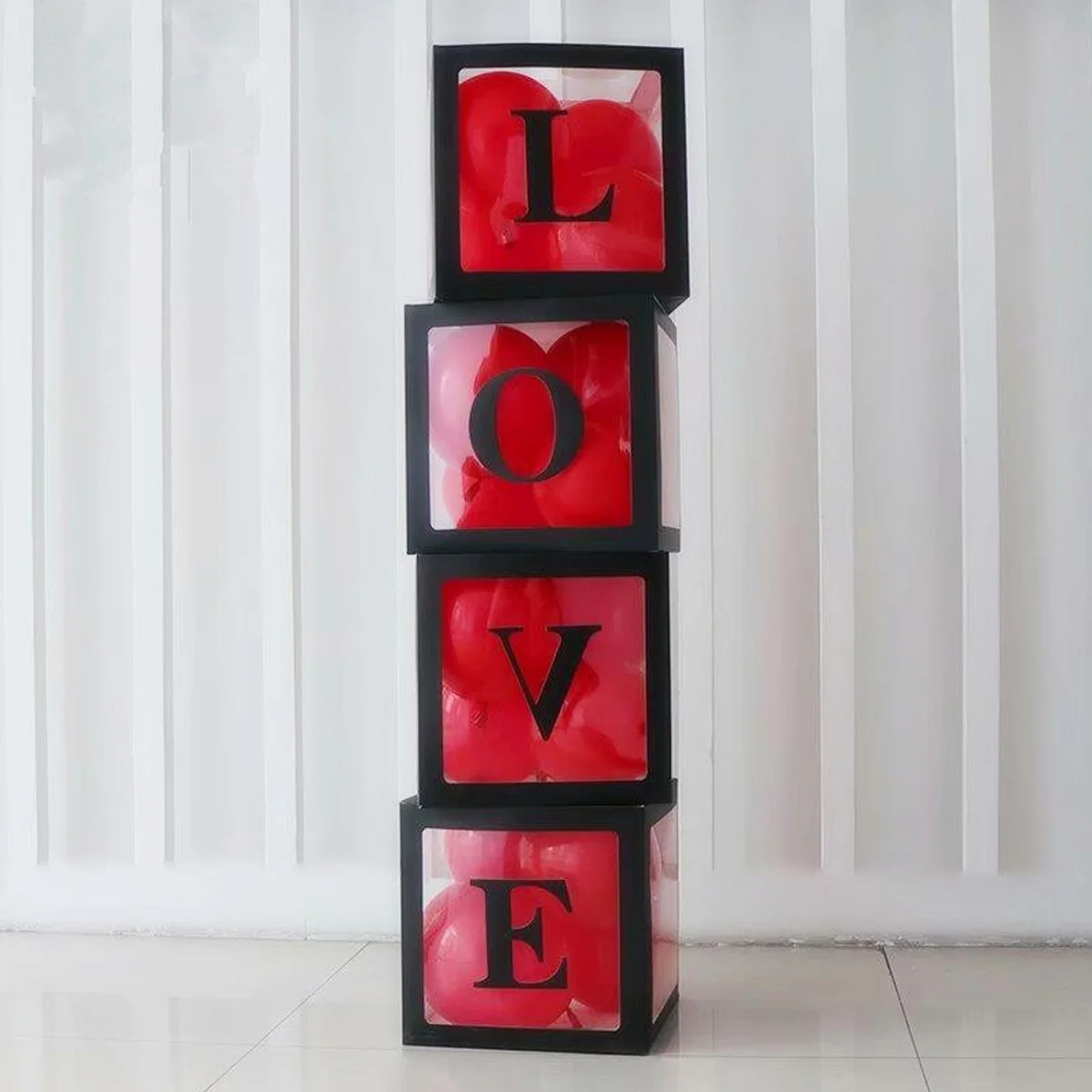 

4pcs Transparent Balloon Box Party Decor Case Balloons Accessories For Wedding Birthday Festival Shower Bridal