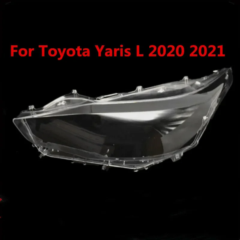 HTTCY      Car Front Headlight Cover Auto Headlamp Lampshade Lampcover Head Lamp Glass Lens Shell For Toyota Yaris L 2020 2021