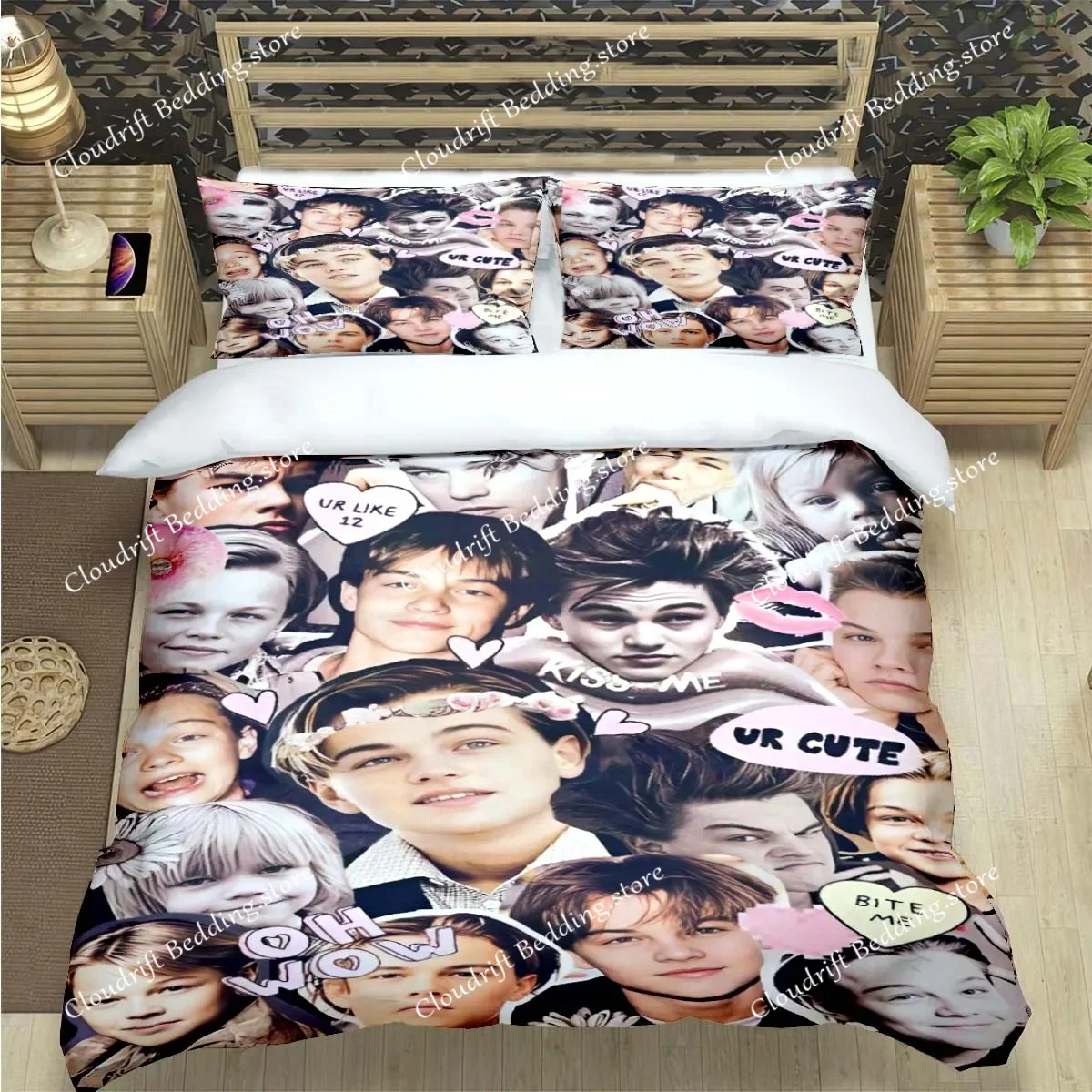 

Famous Actor L-Leonardo DiCaprio Print Bedding Sets Bed Supplies Set Duvet Cover Bed Comforter Set Bedding Set Luxury Gift