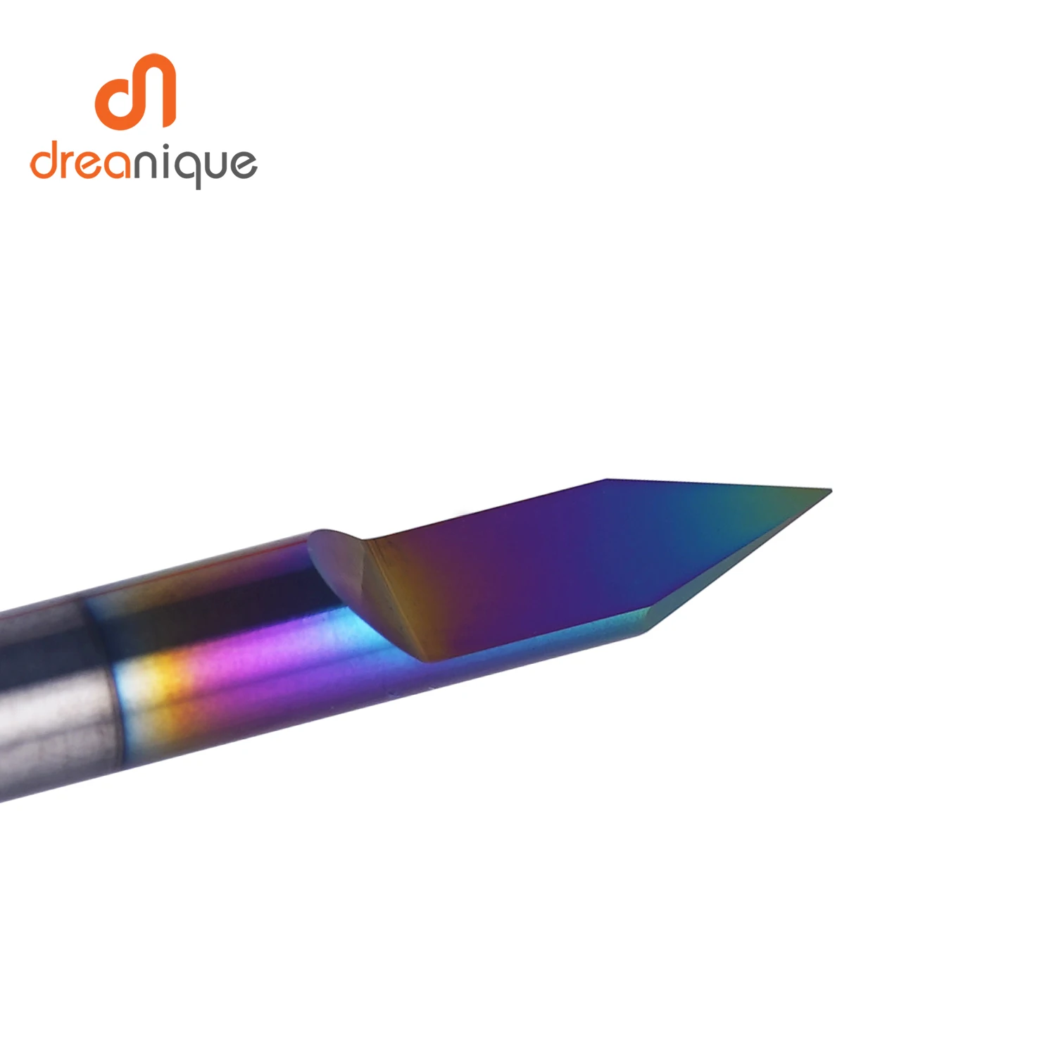 Dreanique 1 قطعة مسطحة القاع كربيد PCB لقمة نحت 3.175 مللي متر عرقوب DLC المغلفة 30 60 90 درجة 0.1 0.2 0.3 مللي متر تلميح الخامس الأخدود بت أداة