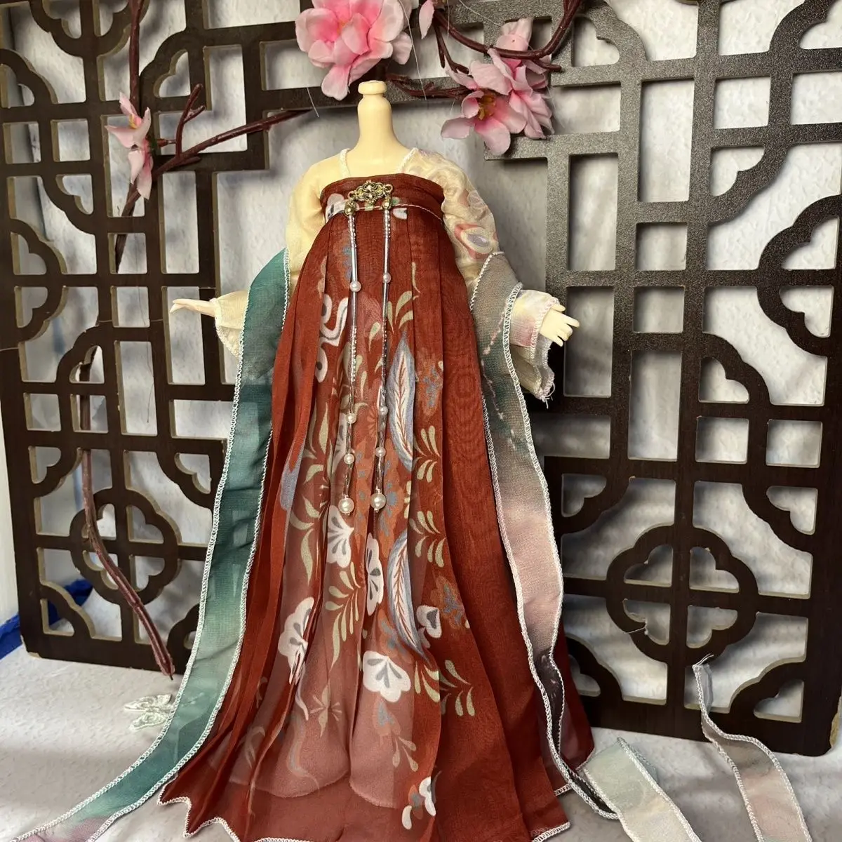 1/6 vestiti per bambole vestito per 30 cm bambola Bjd stile antico Hanfu Set vestire ragazza giocattolo casa da gioco accessori per bambole di moda, nessuna bambola