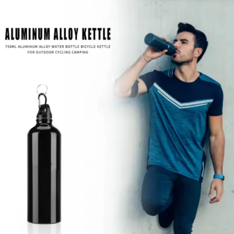 500 مللي زجاجة مياه رياضية ركوب الدراجات التخييم زجاجة ماء سبائك الألومنيوم دراجة الرياضة في الهواء الطلق شرب كوب دراجة معدنية غلاية #2