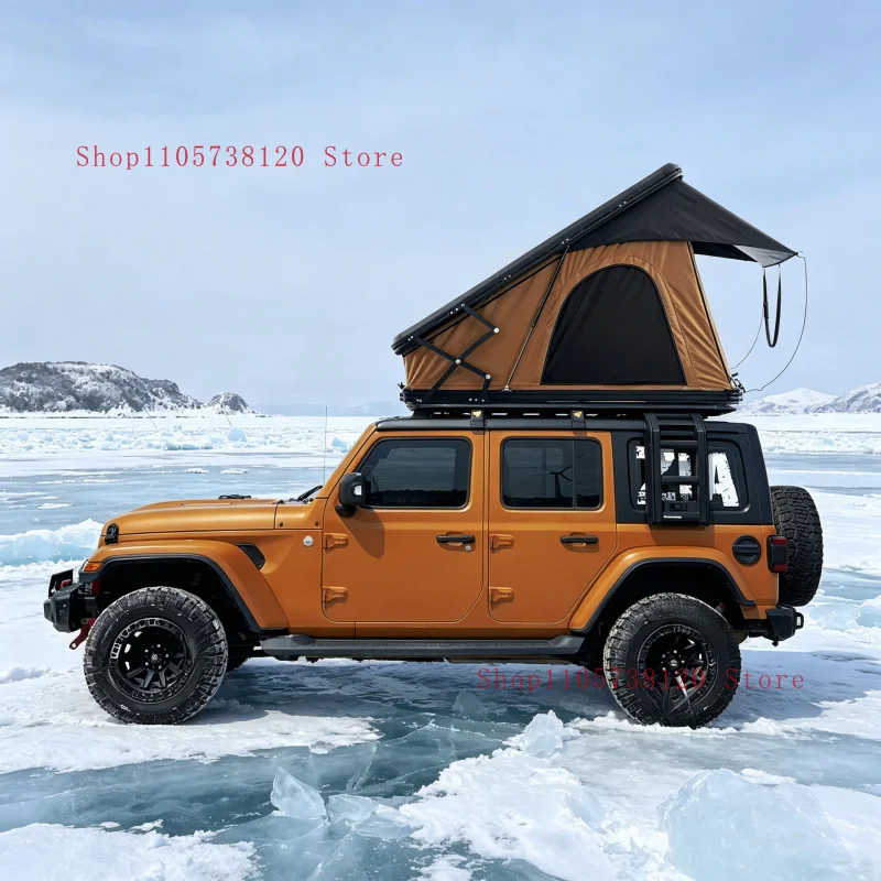 Factory Hot Selling Ized Outdoor Straight Bracing Type Aluminum Automatic Foldle Car Rooftop Tent Camping