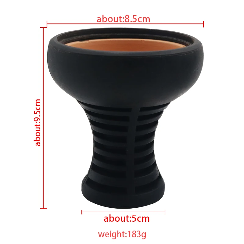 SY Silicone Ceramic Non-slip Hookah Tobacco Bowl Smoking For Shisha Chicha Sheesha Narguile Accessories Cachimba Vattenpipa