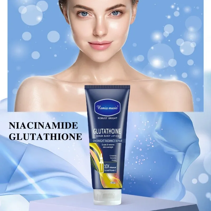 Night Whitening Body Lotion 300ml Body Cream Rose Nicotinamide Moisturizing Whitening Radiance Repairing Body Skin Care