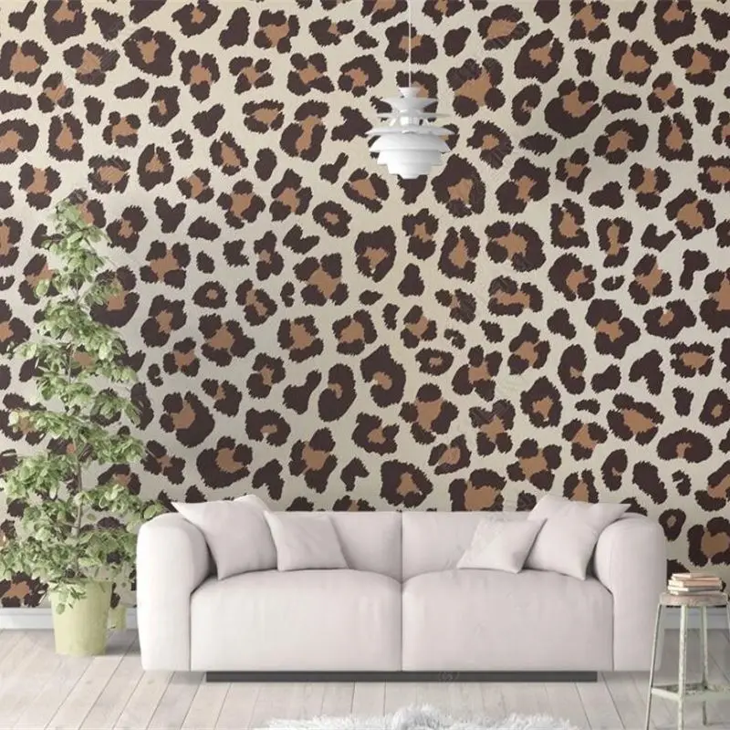 custom large mural 3d Modern fashion wallpaper leopard vector illustration personality background wall Decorative paintings Обои