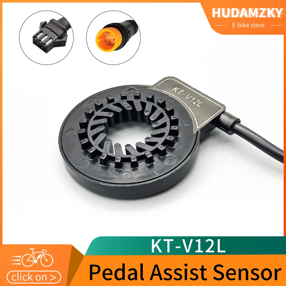 KT V12L  Ebike PAS Sensor 6 Magnent Dual Hall Sensors 12 Signals Pedal for  Electric Bicycle Conversion Kit Parts