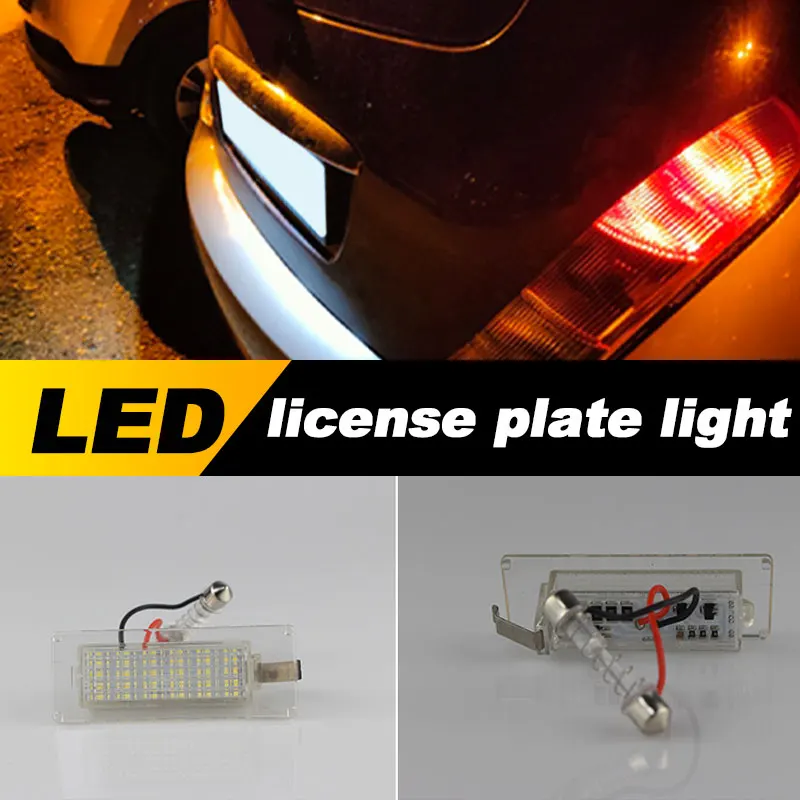 2x para fiat ducato ônibus kasten para peugeot boxer bus kasten led luz da placa de licença lâmpada 12v branco oem: 1307272070