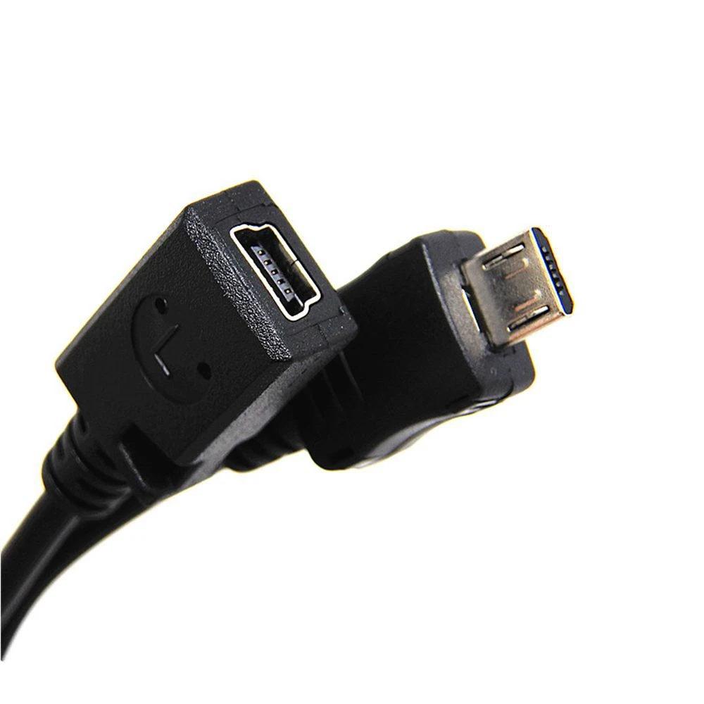 Mini USB cable Mini USB plug to Mini USB female conversion port Data transmission Synchronous charger adapter Tablet phone