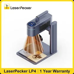 Máquina de gravação a laser Laserpecker CNC 8K 10W Bluetooth 5.0 MINI gravador a laser portátil para metal, couro, vidro colorido, plásticos, corte, marcenaria LP4