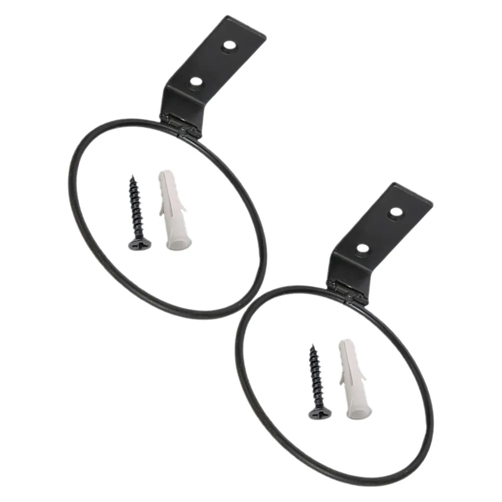 

2pcs Basketball Storage Hanging Iron Holder Iron Ball Rack Black Sports ganizer Home Shaping