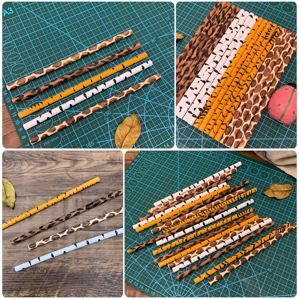 10 Pcs Animal Pattern Pencil Pens School Supplies Students Pencils Summer Wood Office Crafts Favors