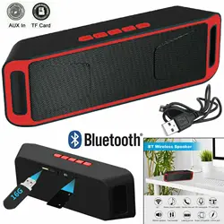 Portable Bluetooth Speaker Wireless Mini Speaker Amplifier Stereo Subwoofer Speaker TF USB Built-in Mic Dual Bass