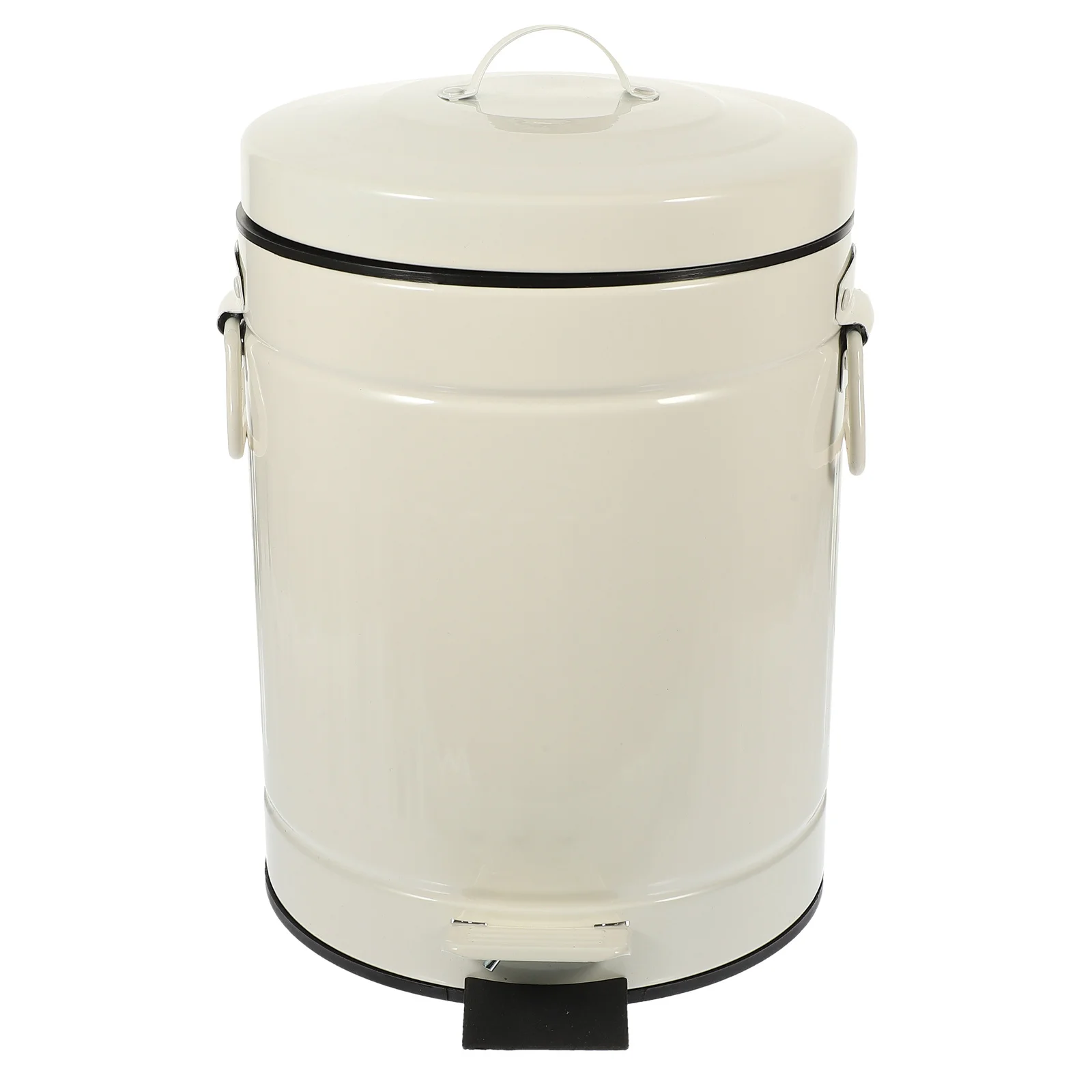 سلة المهملات المعدنية خمر نمط 5L غطاء دواسة القدم للحمام المطبخ غرفة نوم مزرعة سلة المهملات سلة المهملات الحمام