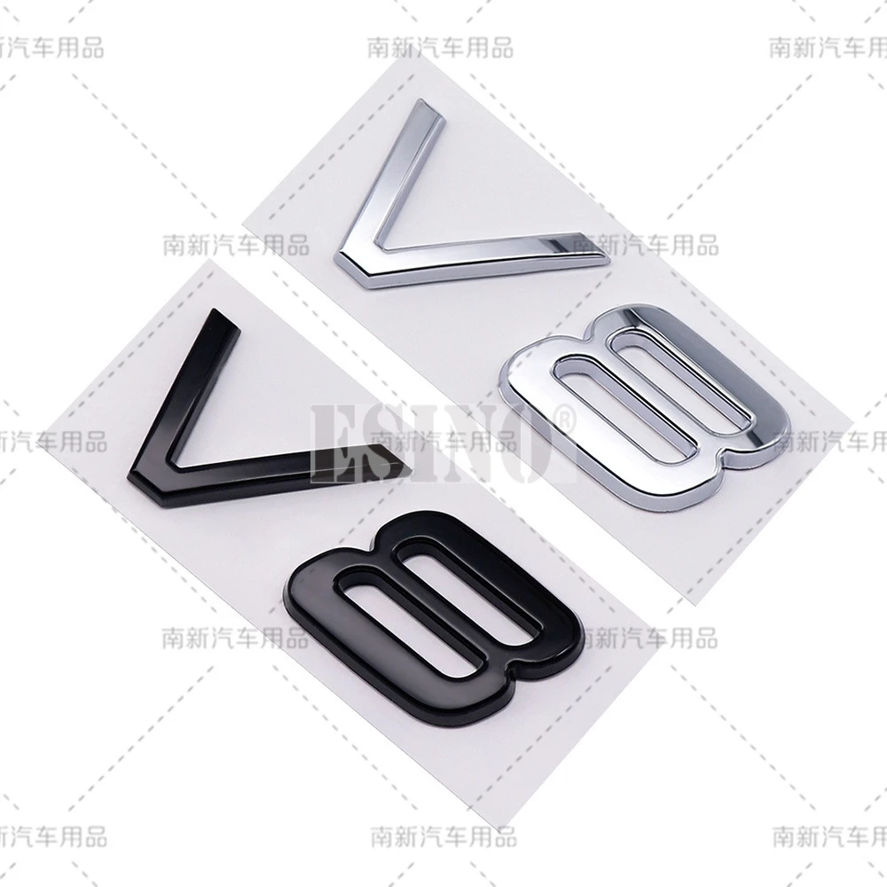 

3D V8 ABS Adhesive Rear Trunk Emblem Body Badge Sticker for Volvo S80 XC90 4.4 V8 B8444S