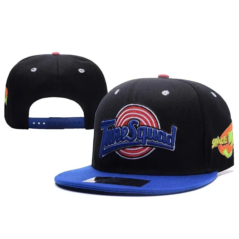 Space Jam Baseball Cap Men's and Women's Adjustable Buckle Flat Brim Hat Hip-hop Trend Fashion Versatile Male Hat