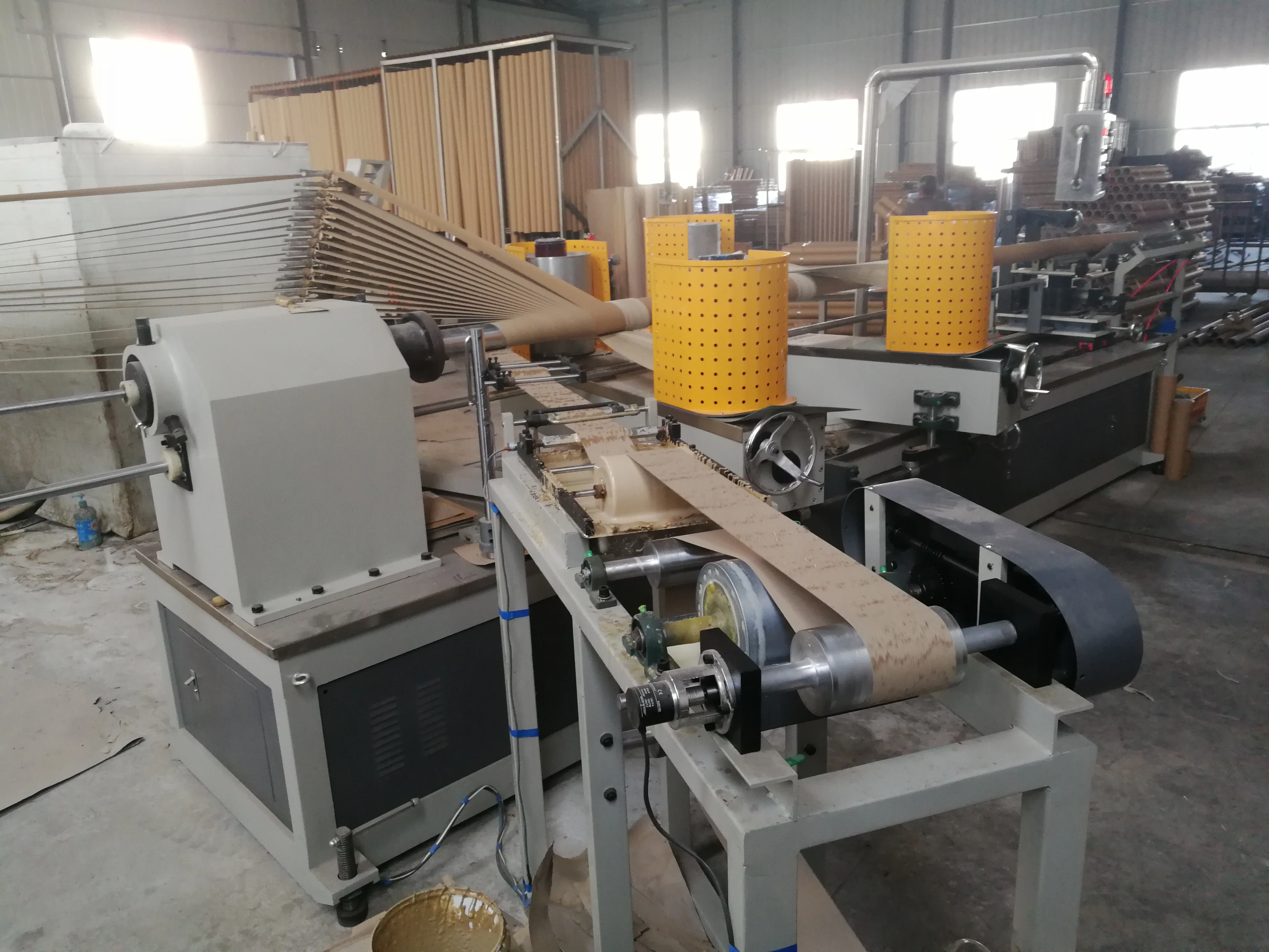 JYD High Speed  Paper Core Making Machine TSJG-200D Spiral Kraft Paper Cardboard paper tube making machine