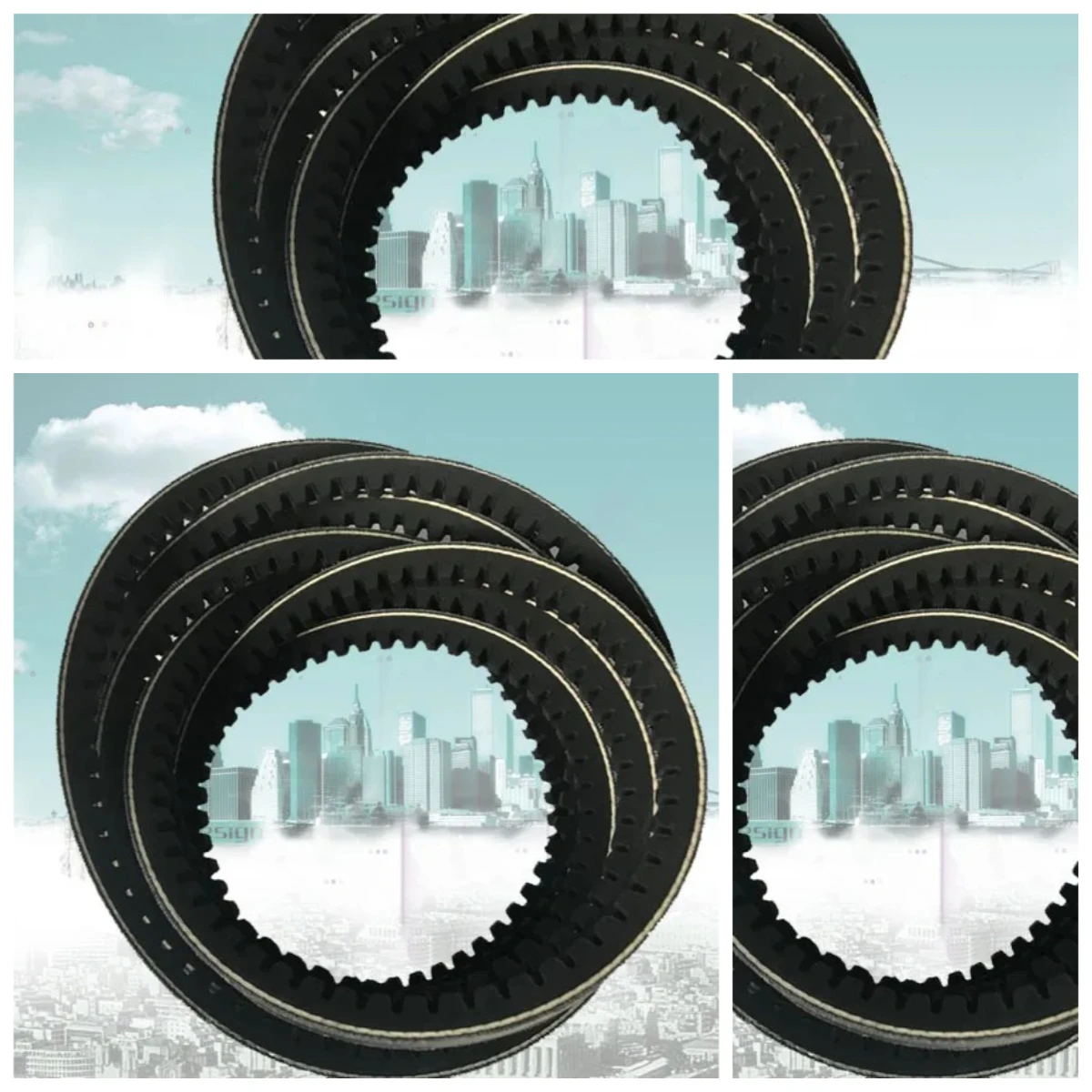 XPZ Series Narrow V Belt XPZ1080-XPZ1800 Equivalent 3VX425-3VX710 Industrial Transmission Replacement Belt