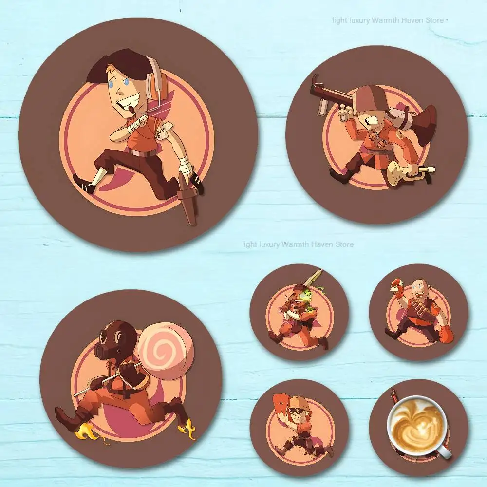 

Game T-Teams F-Fortress-S 2 wooden anti-slip coasters suitable for home office and theme party decoration