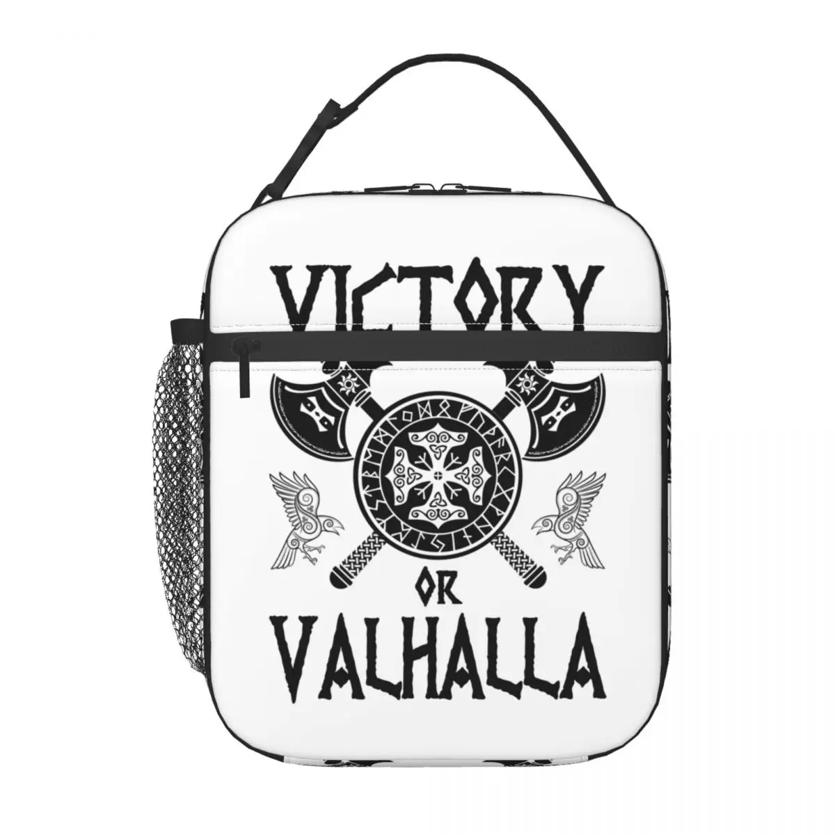 Viking Warrior Victory Or Valhalla Warrior Viking Resuable Lunch Boxes Multifunction Cooler Thermal Food Insulated Lunch Bag