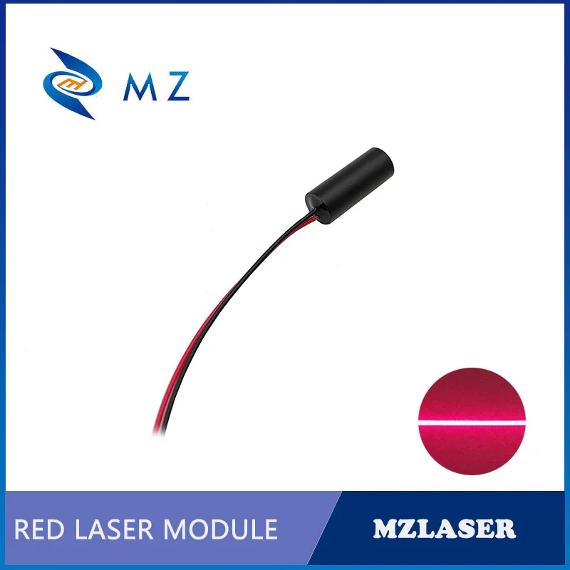 Modulo diodo laser linea rossa Mini compatto di alta qualità D8mm 635nm 10mw 3V Macchina di livello industriale Tipo di azionamento ACC Laser a linea rossa