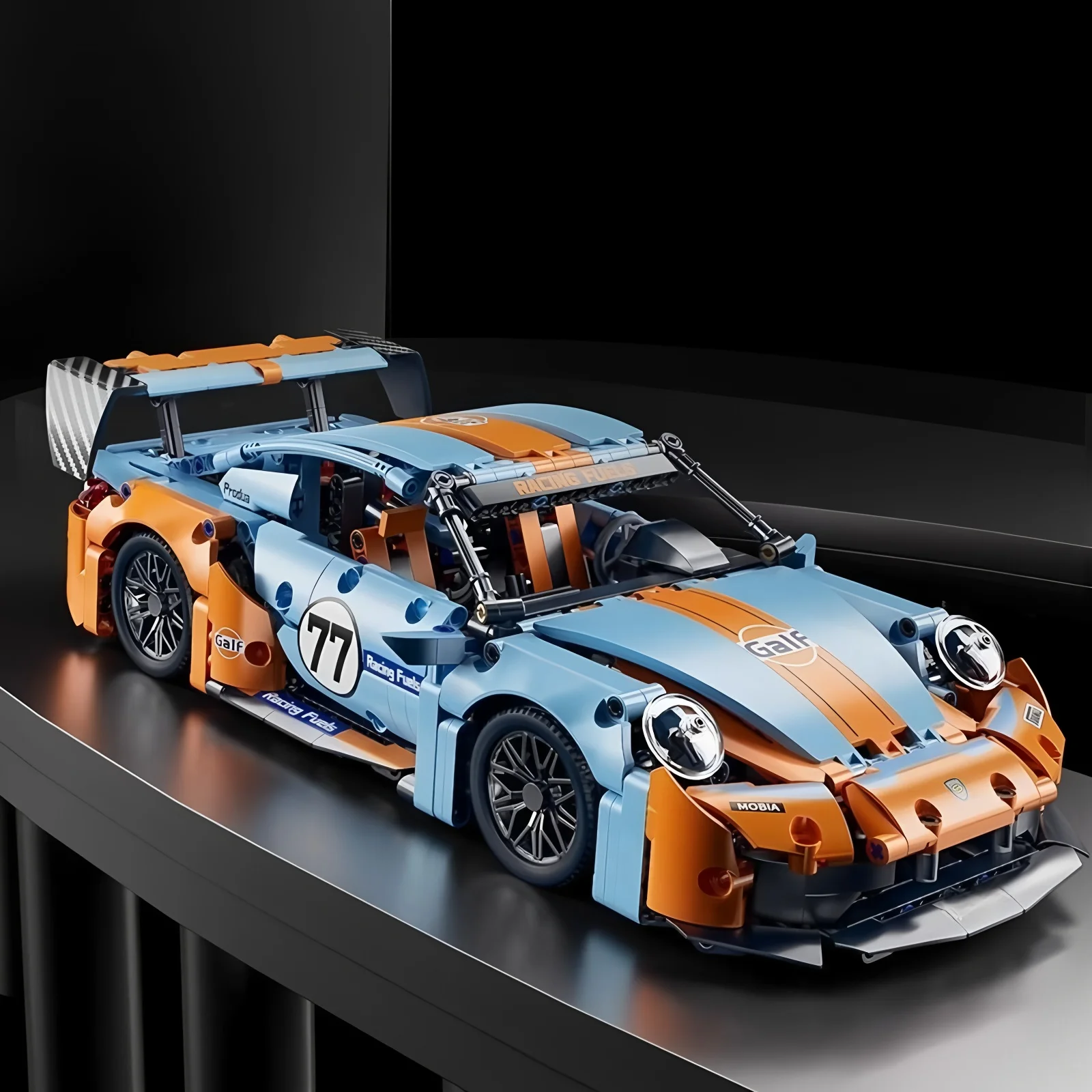 نموذج سيارة رياضية للسباق الفني لبنات البناء تكنيك للبالغين 1:14 ألعاب ألغاز للطوب الخارقة هدية للأطفال والكبار #5