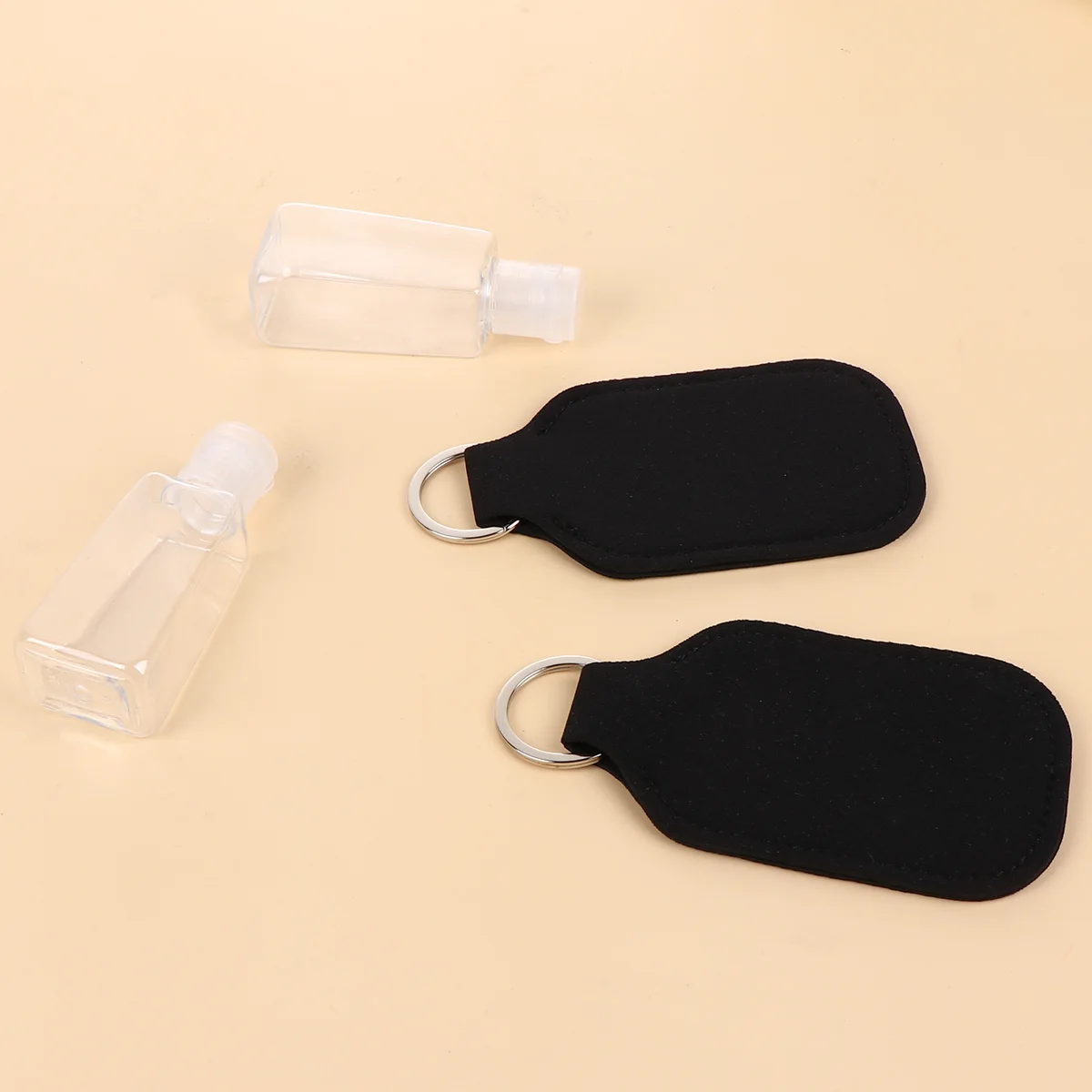 6Pcs 30ml Perfume Bottle and Bottle Cover Portable Neoprene Bottle Cover Refillable Storage Container for Cocmetics Perfume (3Pc