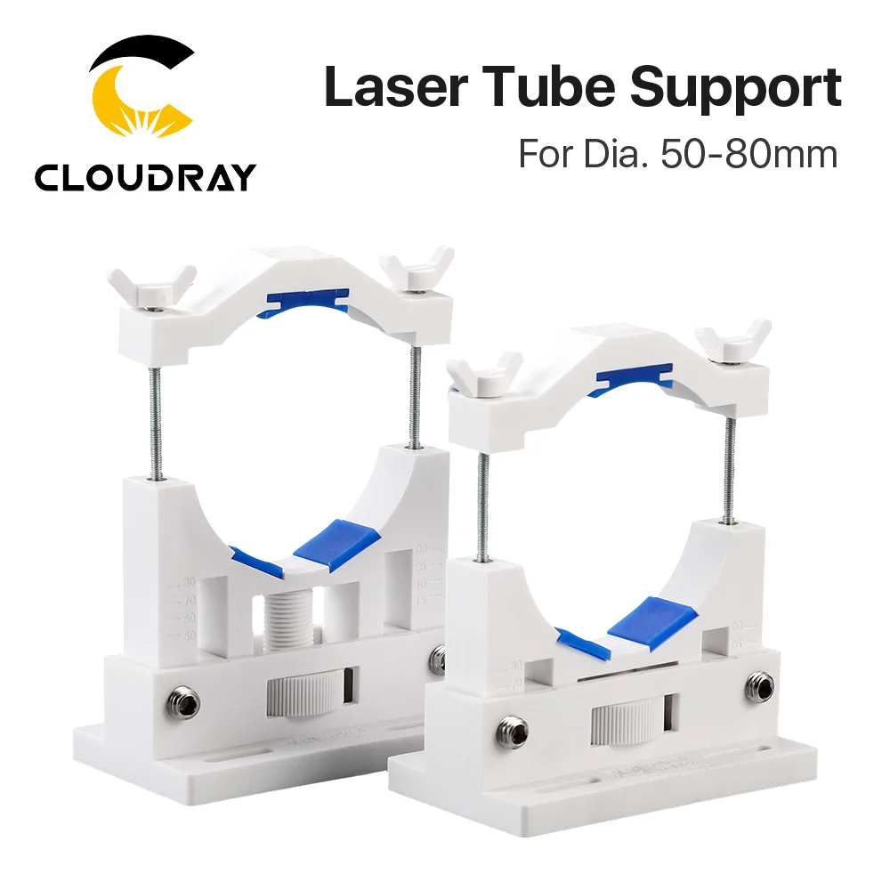 Co2 Laser Tube Holder Support Mount Flexible Plastic 50-80mm for 50-180W Laser Engraving Cutting Machine Model A