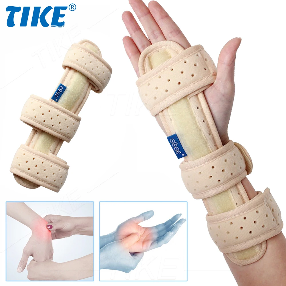 TIKE Wristbands Medical Wrist Support Hand Finger Brace Aluminum Splint Strap Fixator Carpal Tunnel Syndrome Fracture Arthritis