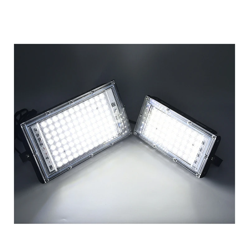 LED Flood Light Energy Efficient Pearl Point Floodlight Outdoor Spotlight Wall Street Lamp, Garden Lighting EU PLUG D