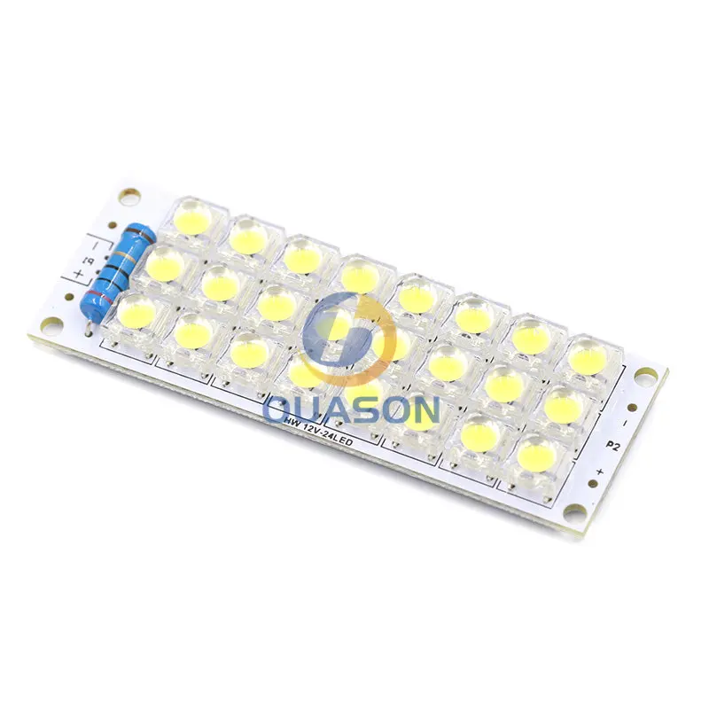 White Piranha LED Board 24 LEDs Light Panel USB Lamp Energy Saving LED Panel Super Bright 12V