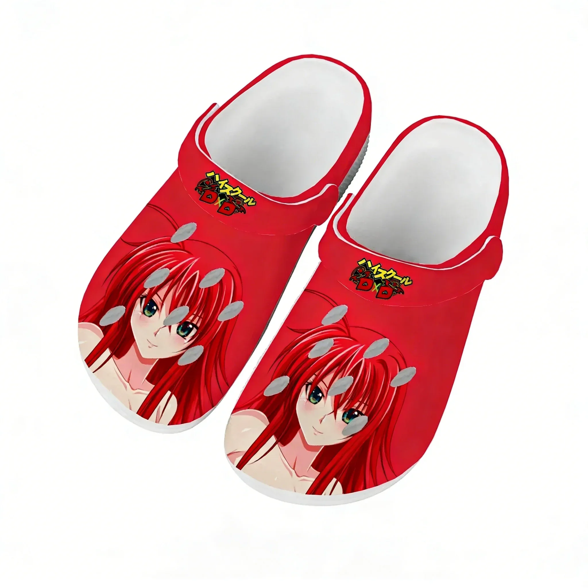 

High School DxD Rias Gremory Water Shoes Men Women Teenager Home Garden Clogs Custom Sandals Beach Breathable Hole Slippers