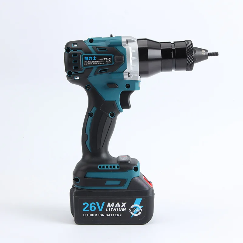 High Power M3-M12 Brushless Full Automatic Cordless Lithium Electric Pull Screw Nut Gun Portable Pulling Blind Nut Riveter Tools