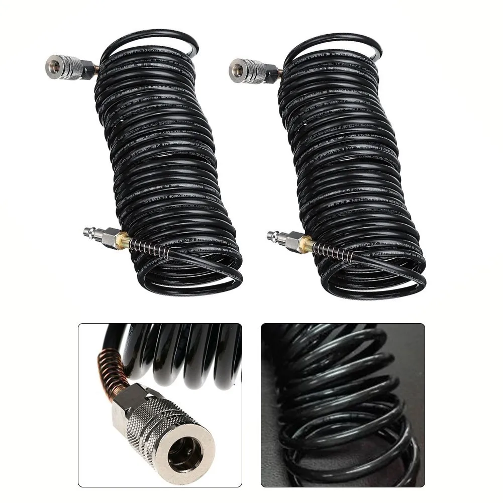 PE  Pneumatic Adapter Quick Coupler Inflating Coil  Air Hose Compressor For Automotive Repair And Machinery
